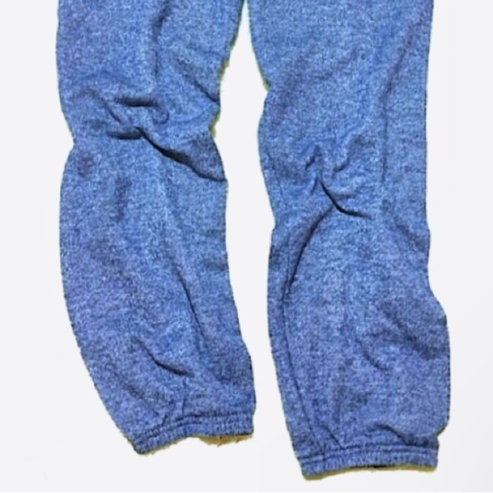 Derek Heart Cropped Joggers Blue “Brooklyn” Graphic Sweatpants Soft Crop Pants S - Picture 7 of 11